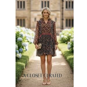 Anthropologie Helene Tunic Dress Small Red NWT